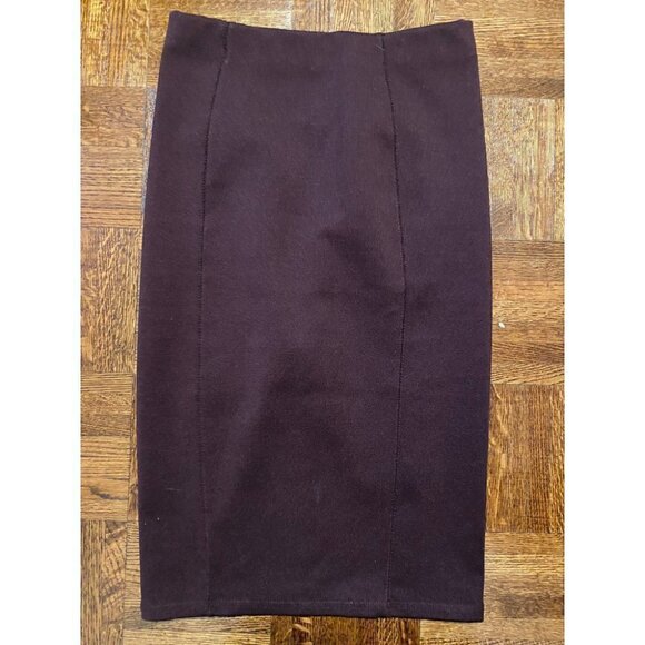 Zara Skirt Women's Medium Purple Knee Length Stretch High Waist - Picture 3 of 3